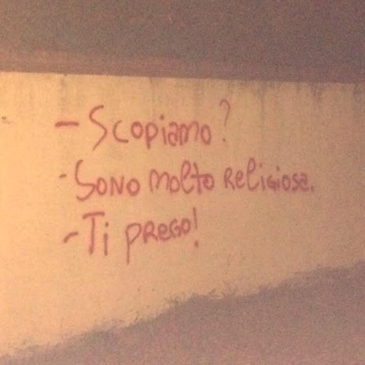 Una singolare “preghiera” per una donna molto religiosa